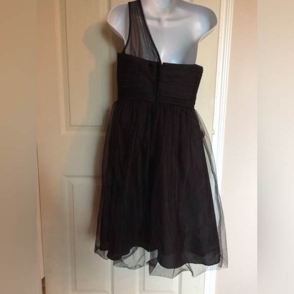 Size 2 Black One Shoulder Dress - Picture 2 of 2